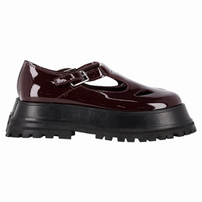 Loafers Suit Burberry Aldwych Mary Jane Loafers in Burgundy Patent Leather