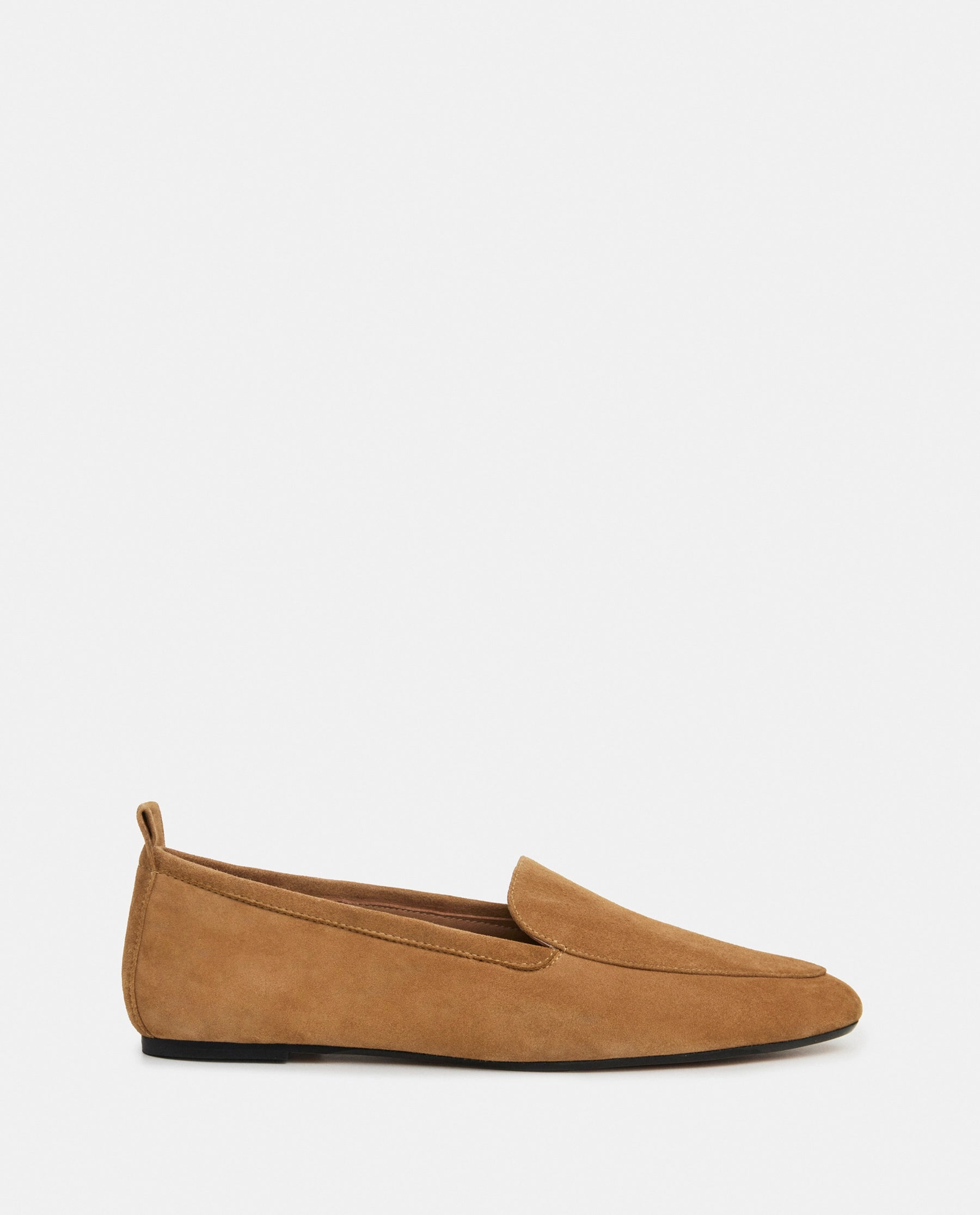 Cajsa Suede Cognac Loafers Snake