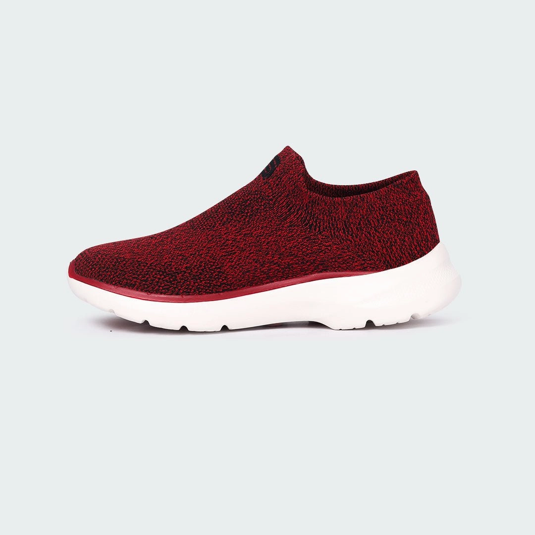 Caliber Shoes Maroon Sport Shoes For Women (FLORA 788) Tempo Running Shoe Without Plate