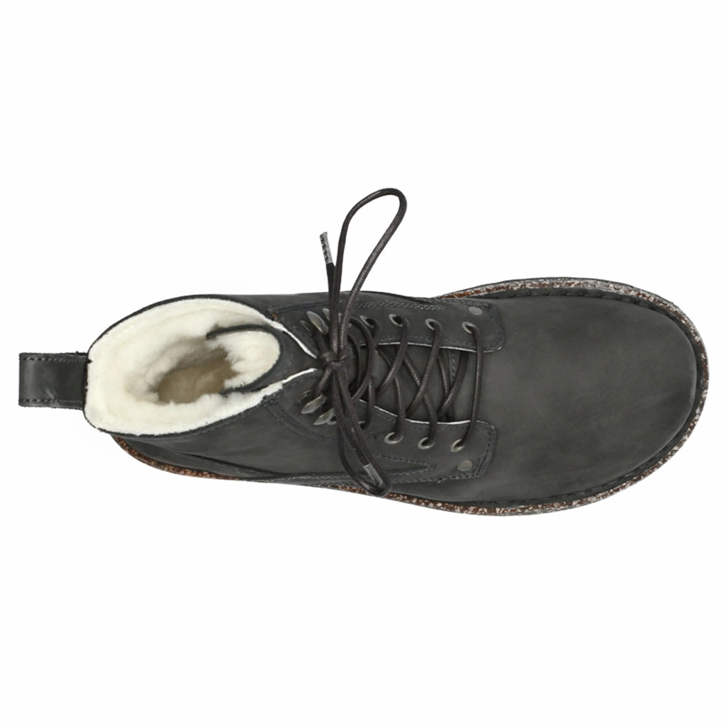 Birkenstock Bryson Shearling Natural Leather Unisex Ankle Boots Transparent Heel Ankle Boots