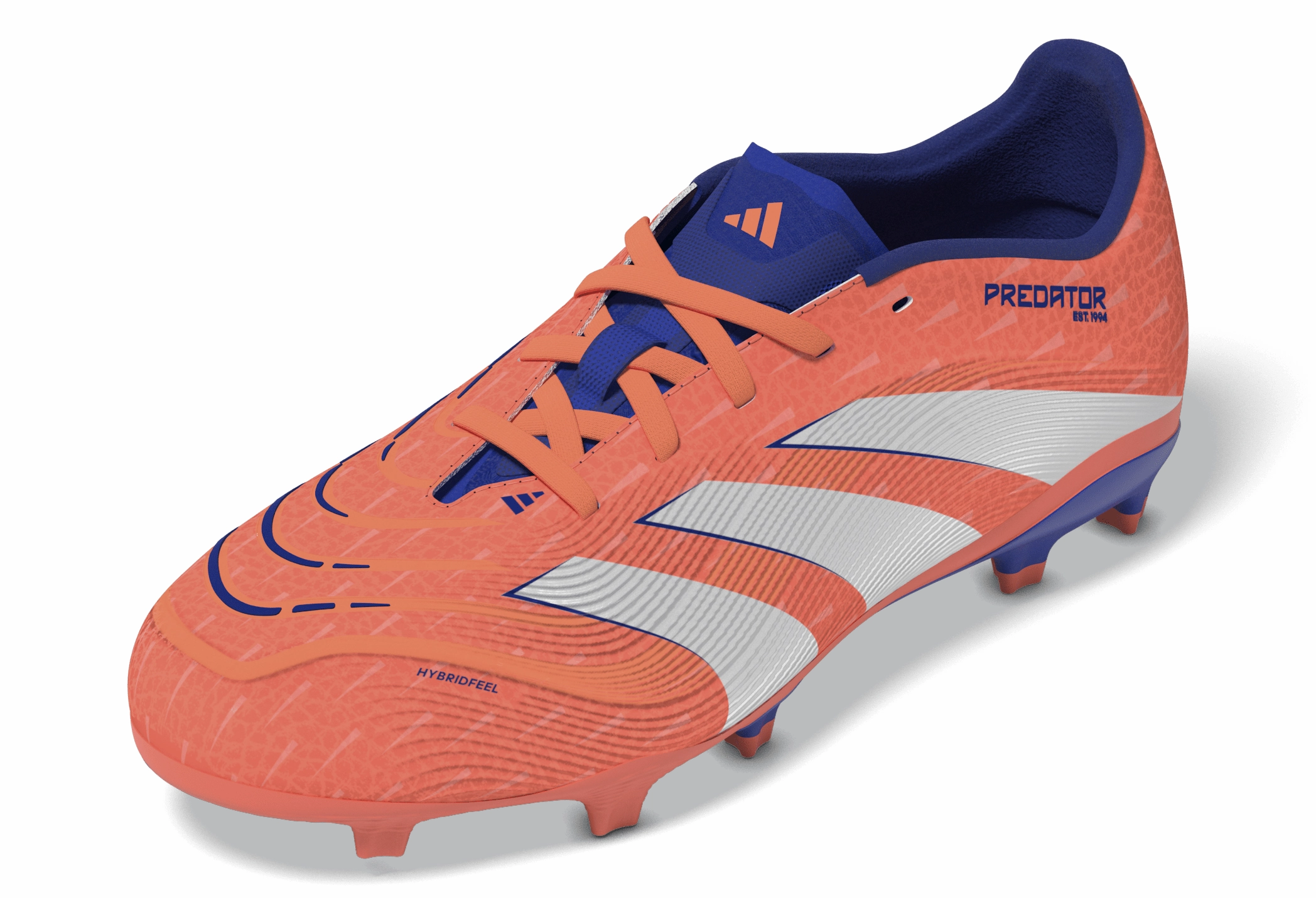 adidas Predator League FG/MG Youth Soccer Cleats - Orange/White Lunas Soccer Cleats