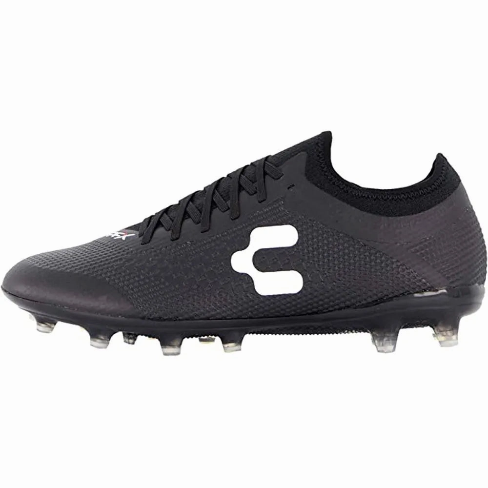 Colored Soccer Cleats Charly Genesis PFX FG - Black-White