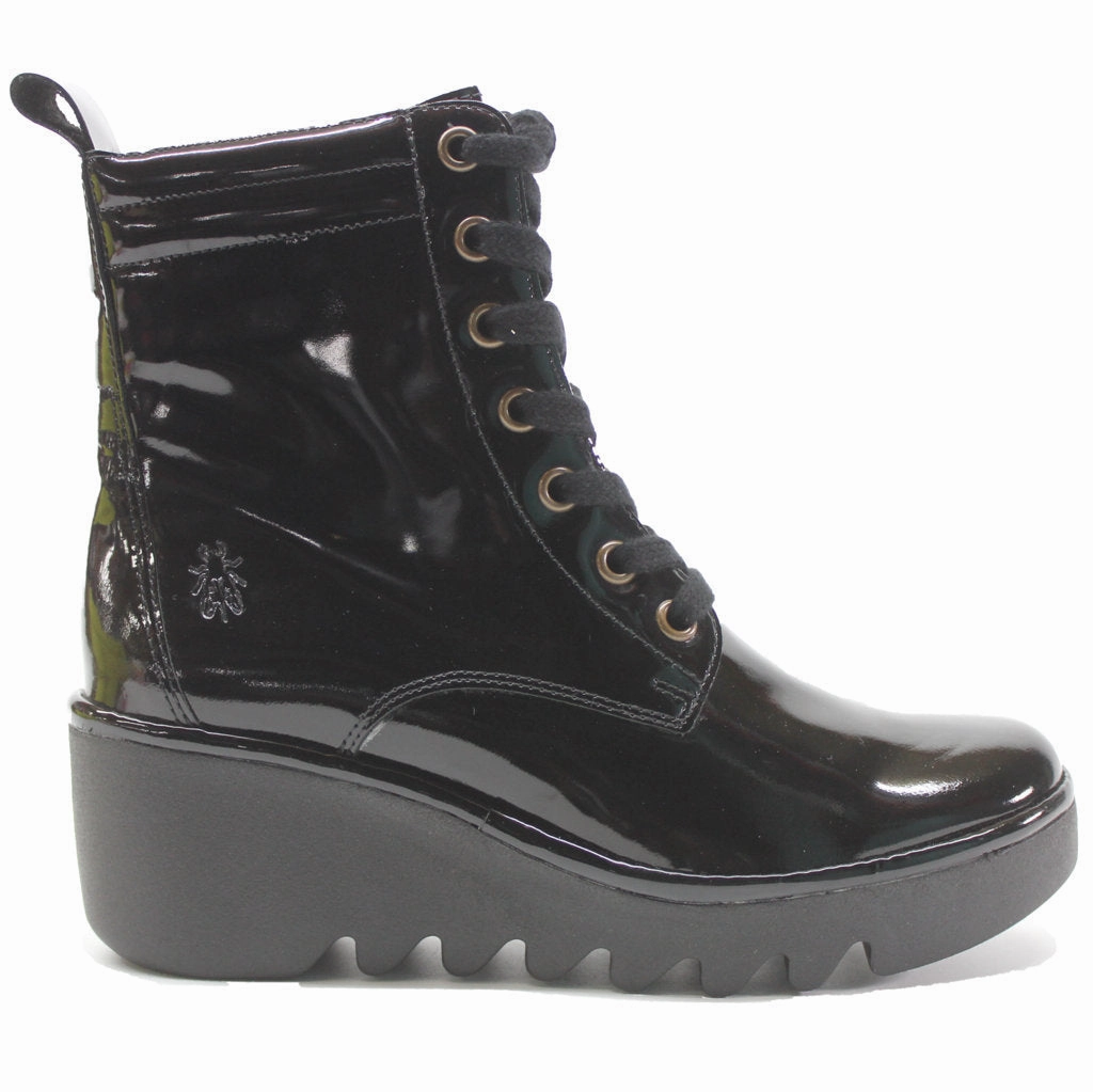 Fly London BIAZ329FLY Atlantis Leather Women's Ankle Wedge Boots Best Orthopedic Ankle Boots