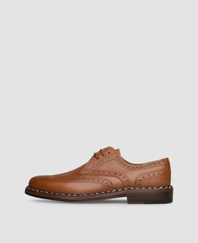Fusion Moc Toe Lace Up Shoes Buda Full-Brogue AC - Tabacco