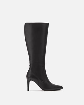 Sophia Webster Knee High Boots Freya Knee High Boots in Black Leather