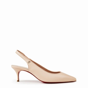 Sex With High Heels Christian Louboutin  Sporty Kate Sling 55Mm Pumps Leche