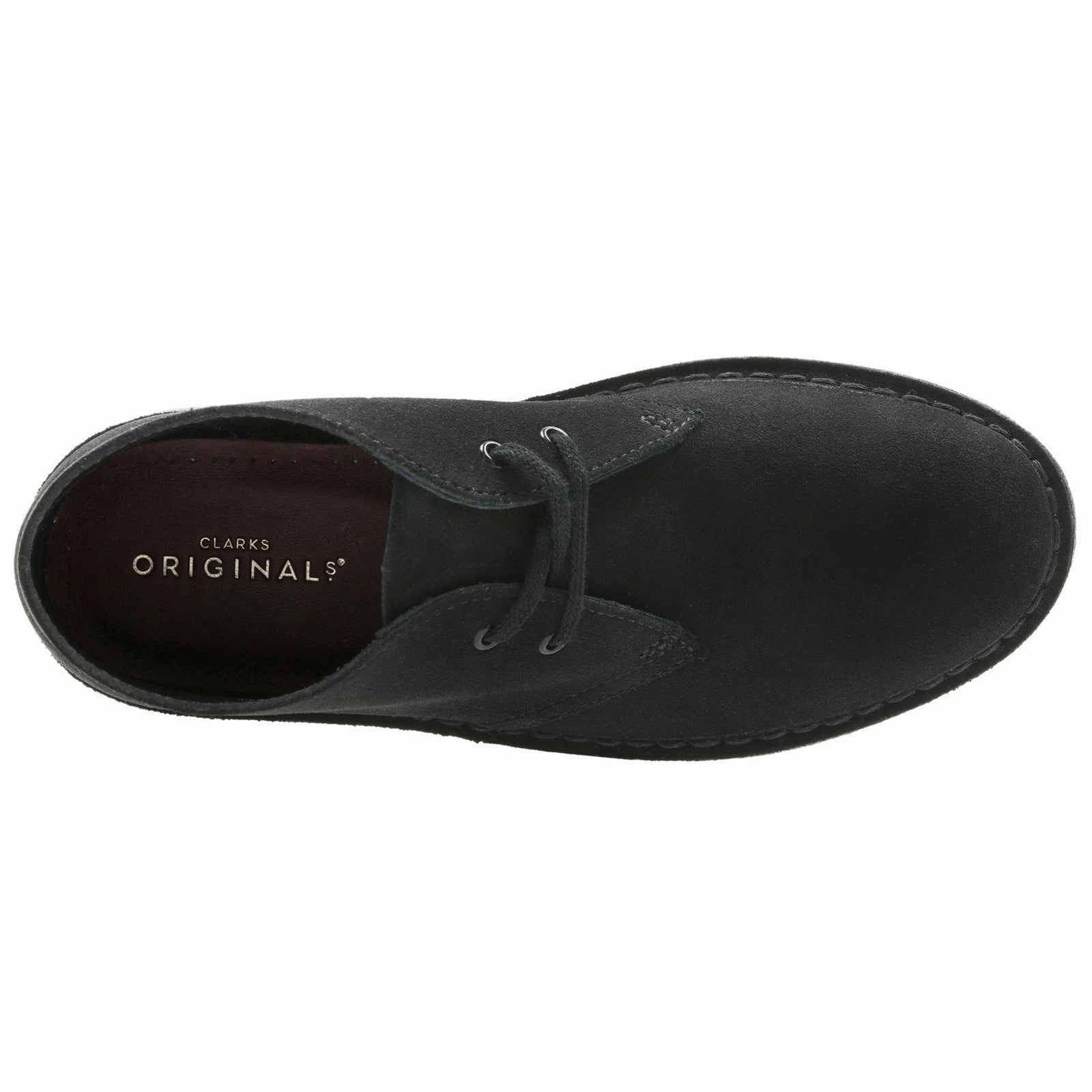 Clarks Originals Desert Boot Suede Women's Ankle Black Boots White Lace Ankle Boots