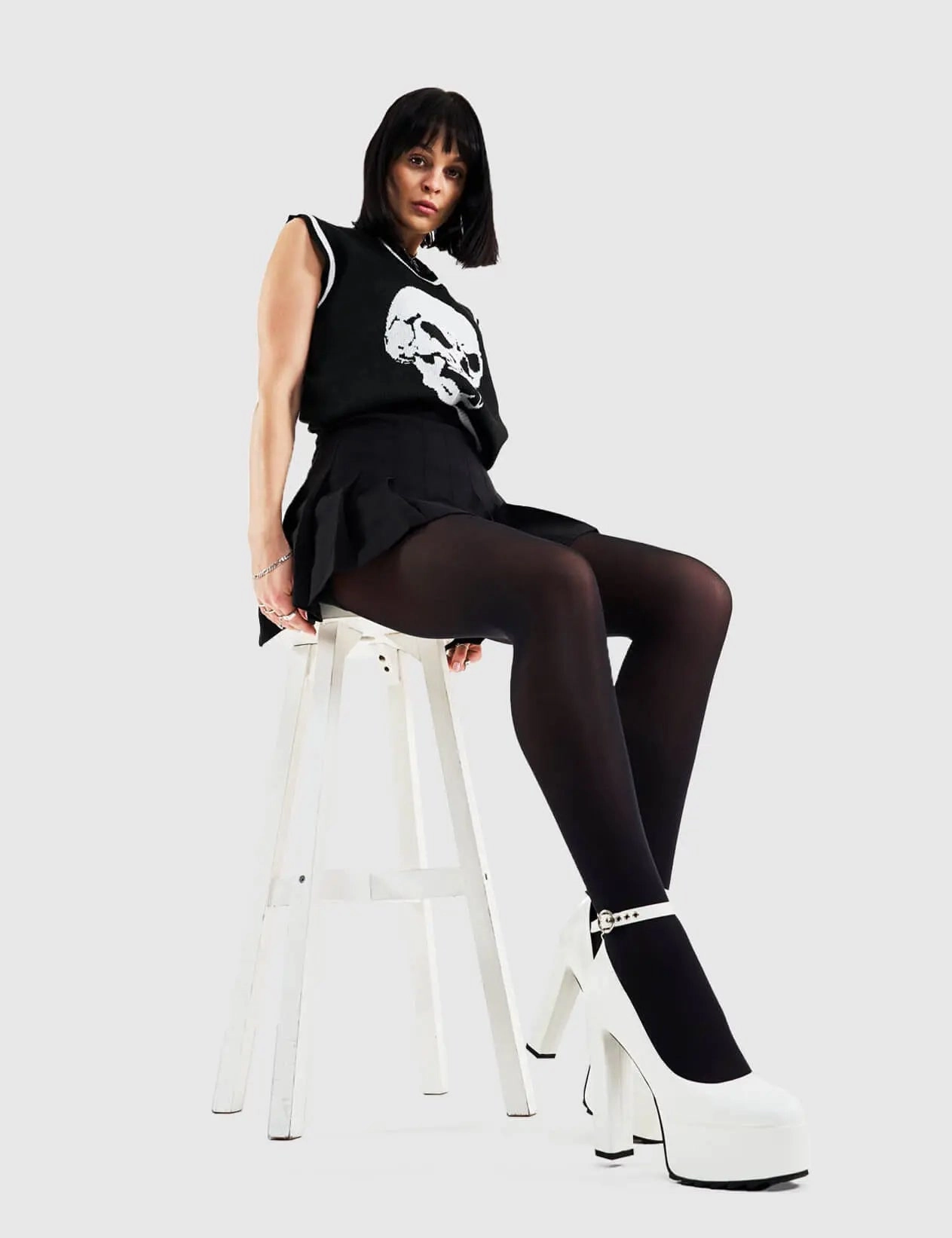 Diamante High Heels Above Average Platform Heels