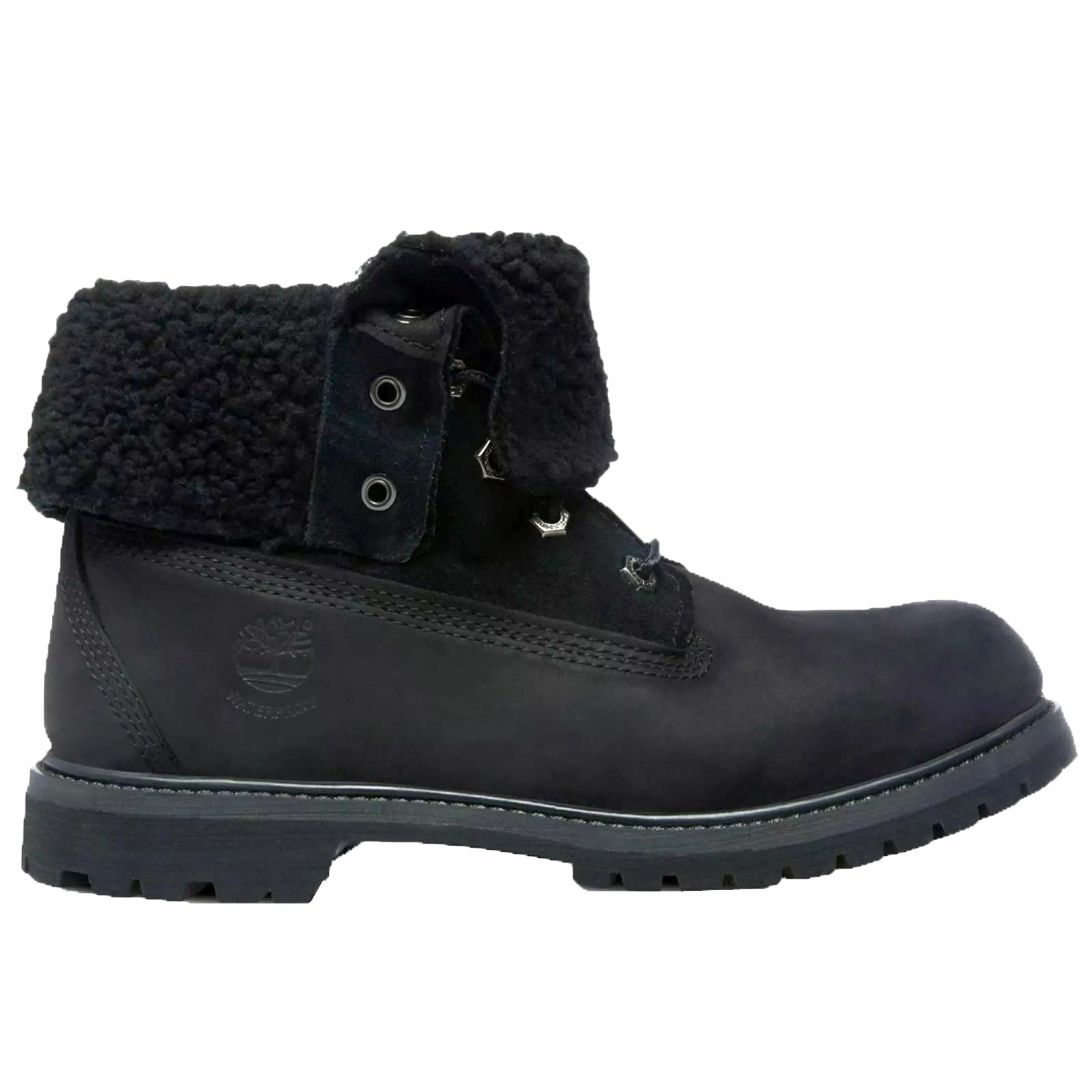 Firetrap Ankle Boots Timberland Authentics 6 Inch Teddy Fleece Leather Suede Women's Black Ankle Boots