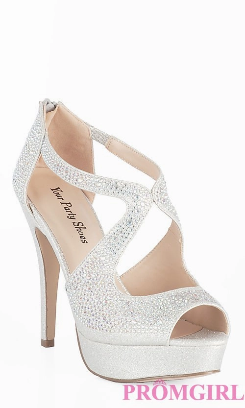 Silver Peep Toe 3 1/2" High Heel Fixing Heels On High Heels