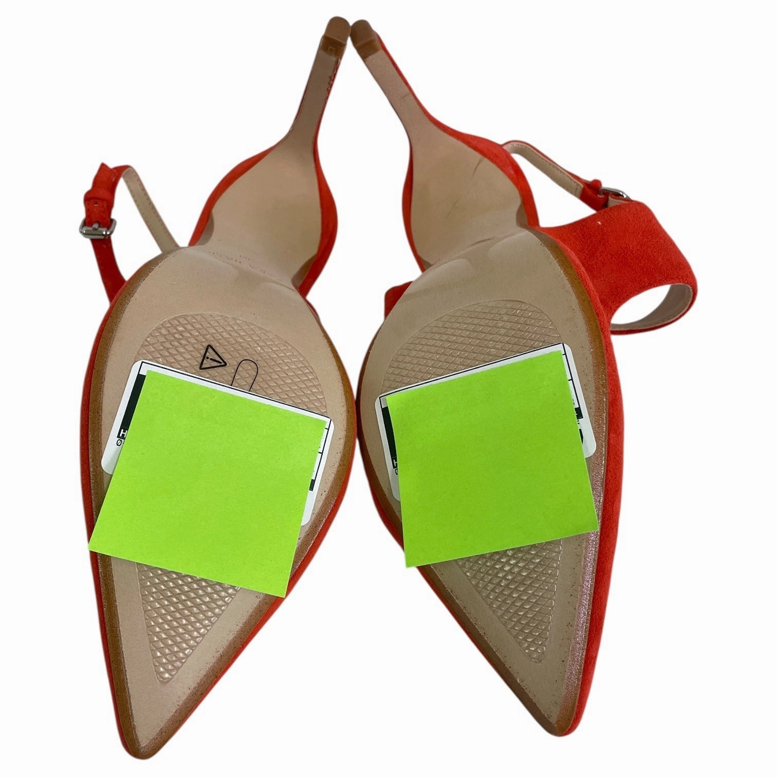 SHOES HEELS STILETTO by ZARA BASIC In ORANGE, Size: 6 Denim Shorts High Heels