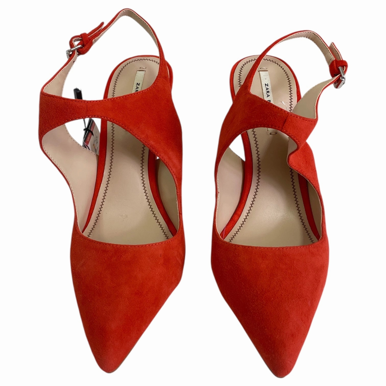 SHOES HEELS STILETTO by ZARA BASIC In ORANGE, Size: 6 High Heels Sneaker