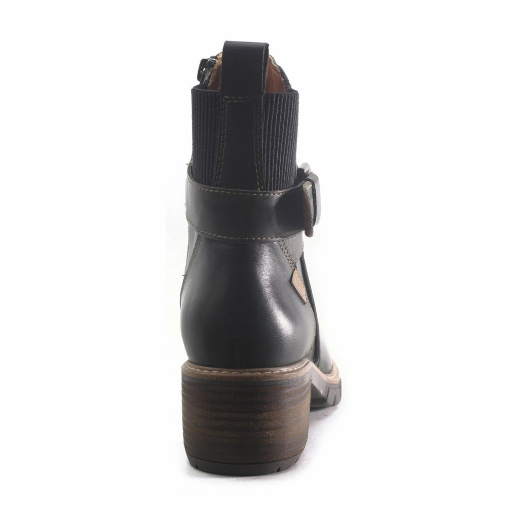 Pikolinos San Sebastia Calfskin Leather Women's  Zip Up Ankle Boots Long Dress Ankle Boots