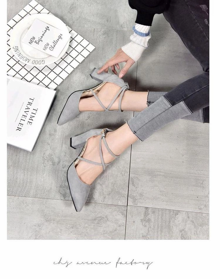  - Crossed Straps Roman Heel Sandals Shoes Parts Og Shoe