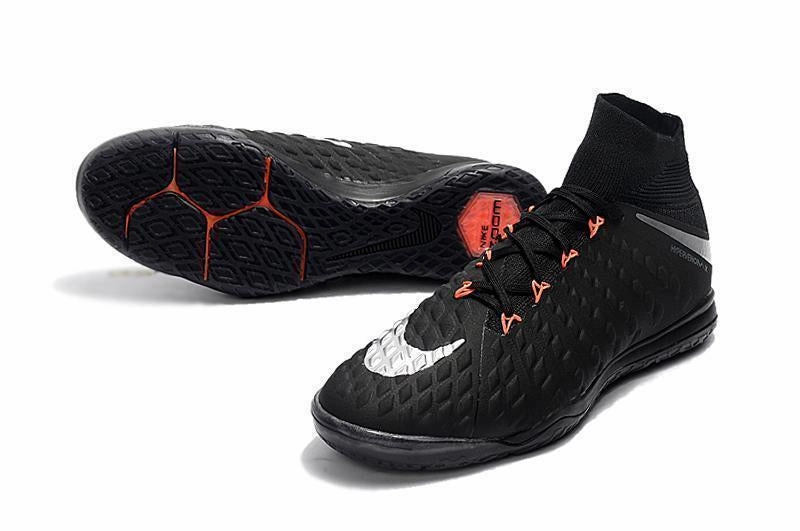 Nike Leopard Print Shoes New Nike HypervenomX Proximo II DF IC HP30043 Soccer Cleats Shoes Black Metallic Silver Orange