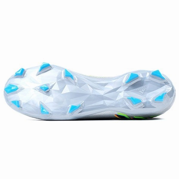 Soccer Cleats Ann Arbor adidas Predator Edge.3 Firm Ground Adult Soccer Cleats (Silver Metallic/Core Black/Team Solar Green)