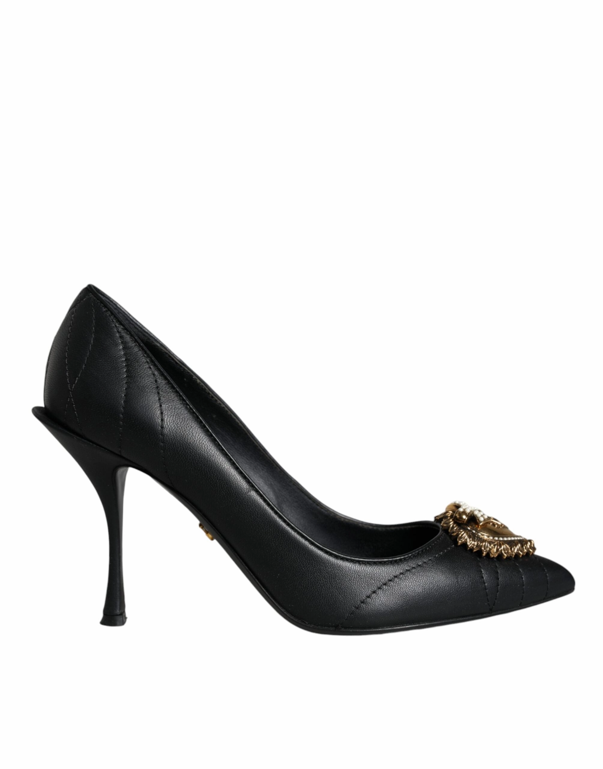Dolce & Gabbana  Leather Heart DEVOTION Pumps Women's Shoes (Pre-Owned) High Heels To Go With Dress