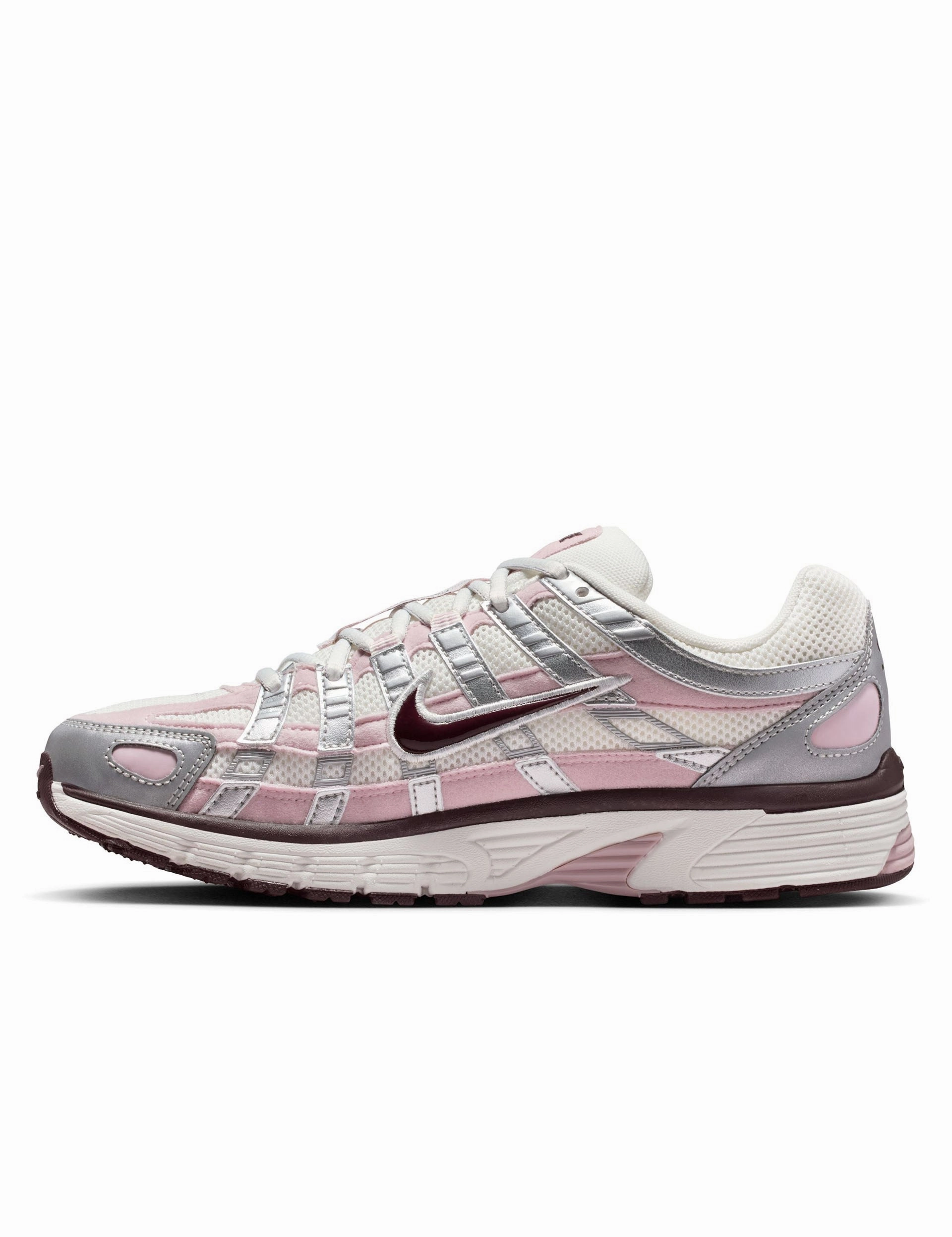 P-6000 Shoes - Summit White/Plum Chalk/Metallic Silver Good Shoes For Trail Running And Hiking