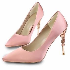 Fiber High Heels Sexy High Heels Shoes Woman Fashion Women Pumps Wedding Shoes Red Bling Gold Shoes Famale Party Women Heel Shoes