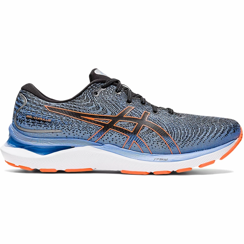 Asics Snapdown Wrestling Shoe Men's Asics GEL-Cumulus 24, Black/Shocking Orange, 10.5 2E Wide