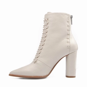 Knee High Heels Cool Cowboy Shoes Women Pointed Ankle Boots