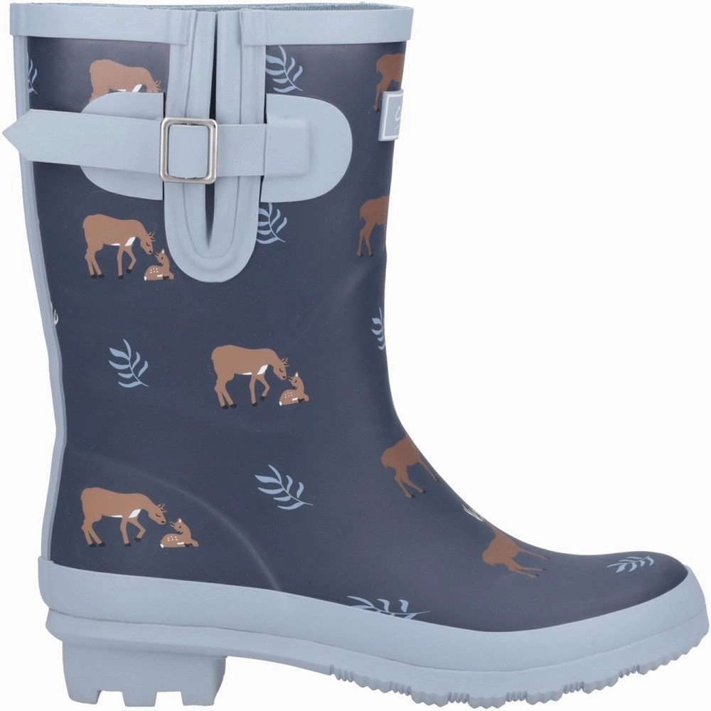 Cotswold Woodland Mid Wellingtons Sticker Shoes Waterproof