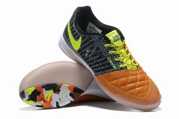 Nike Releases A Running Shoe Collection Featuring Every Nfl Team Nike Lunar Gato II IC Soccers Cleats Shoes Black Orange