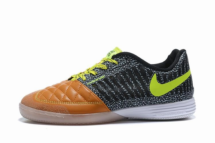 Nike Lunar Gato II IC Soccers Cleats Shoes Black Orange Personalized Nike Shoes