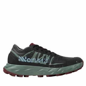 NNormal Unisex Kjerag Brut Trail Running Shoes in Red/Green AW25 Spiked Trail Running Shoes