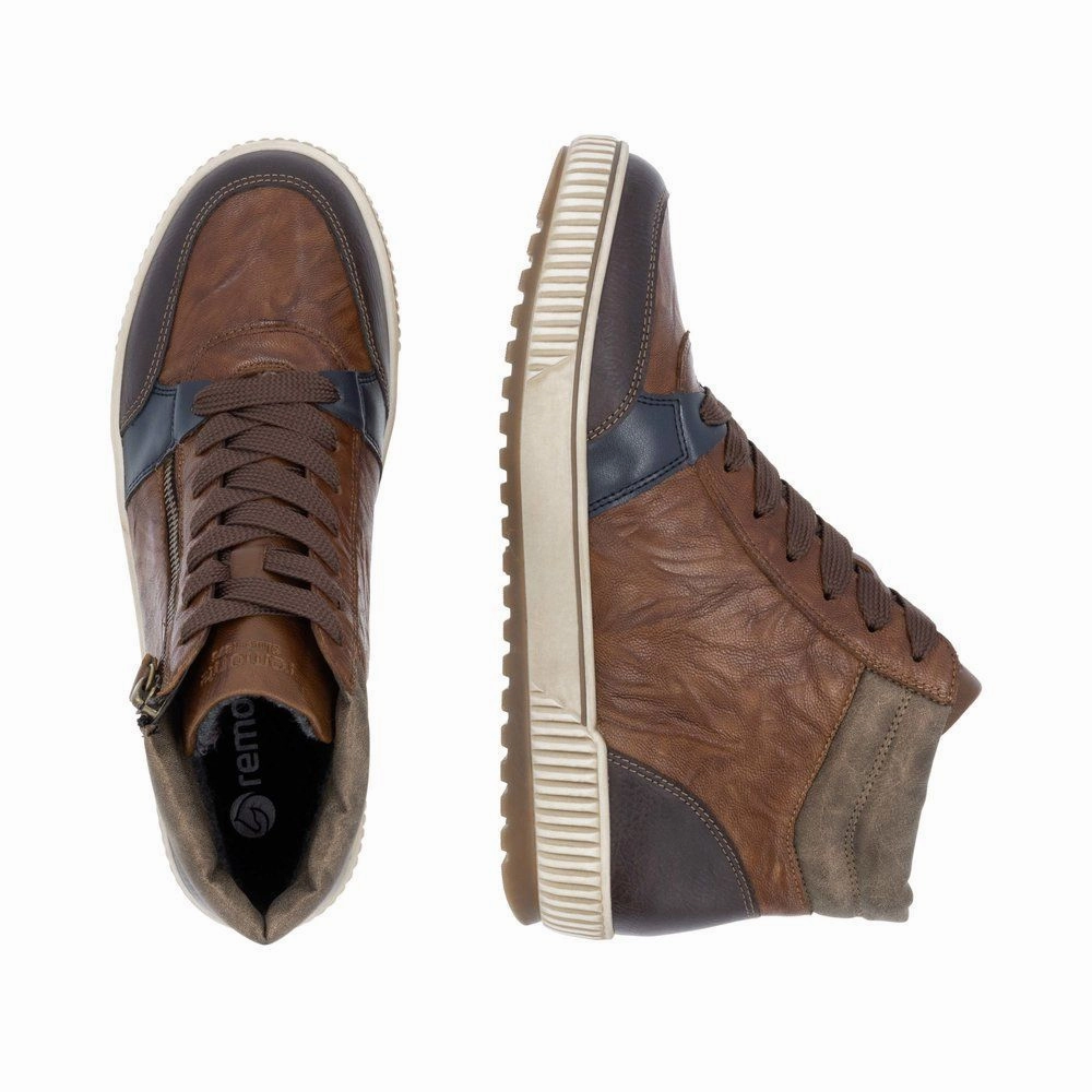 Waterproof Shoes Vs Water Resistant D0778-22 Ankle Lace/Zip RTex Brown Multi