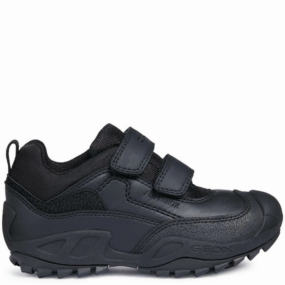 Geox J New Savage Boy B A Waterproof Touch Fastening Junior Trainers