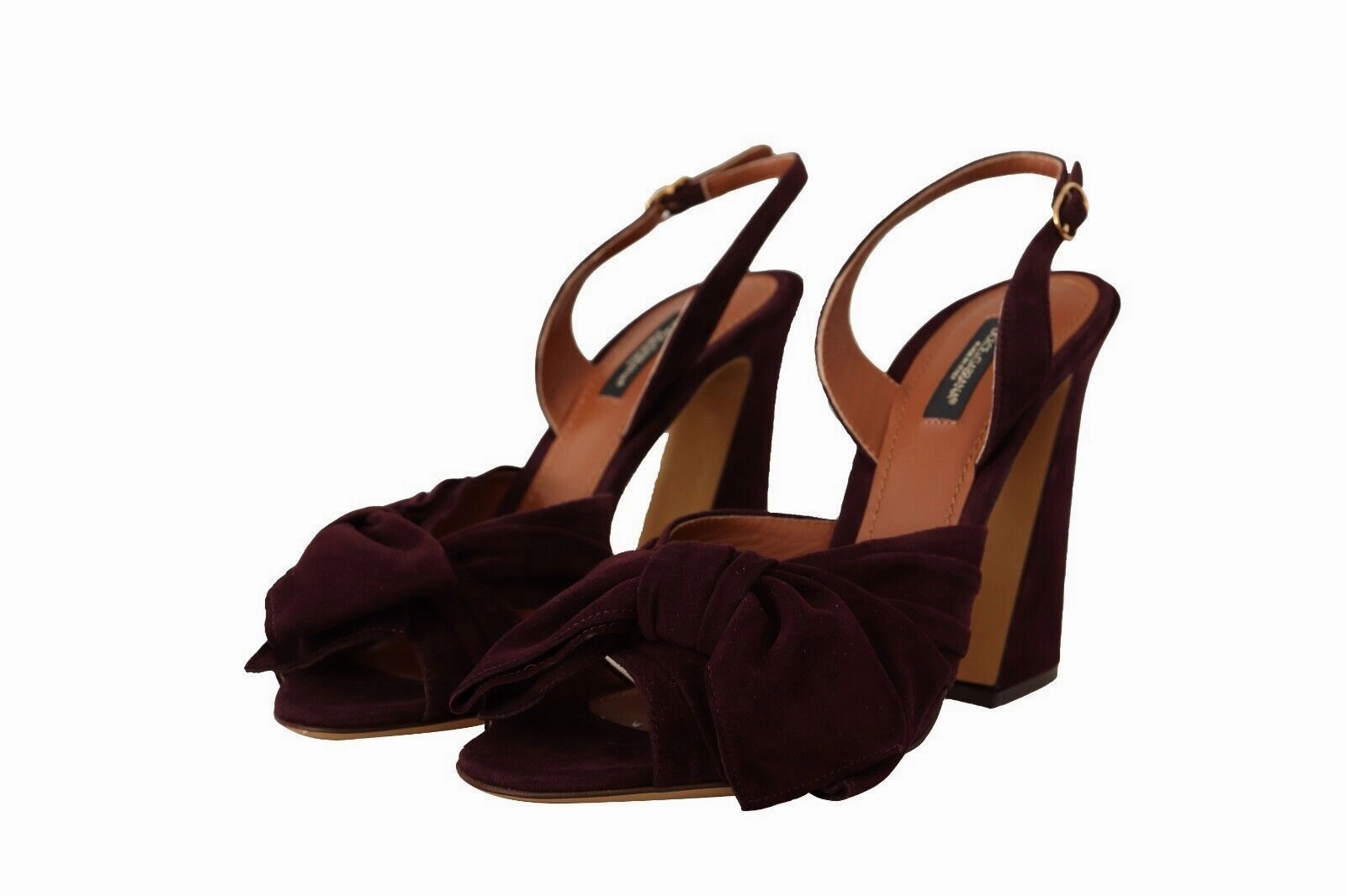 Dark Purple Suede Ankle Strap Sandals Shoes Fur Boots