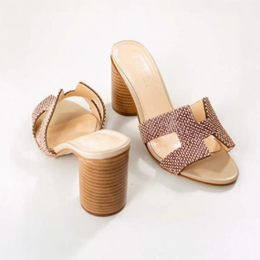 American Flag High Heels Glam Rhinestone Designer Wedding Sandals With Open-Toe & Chunky Heels