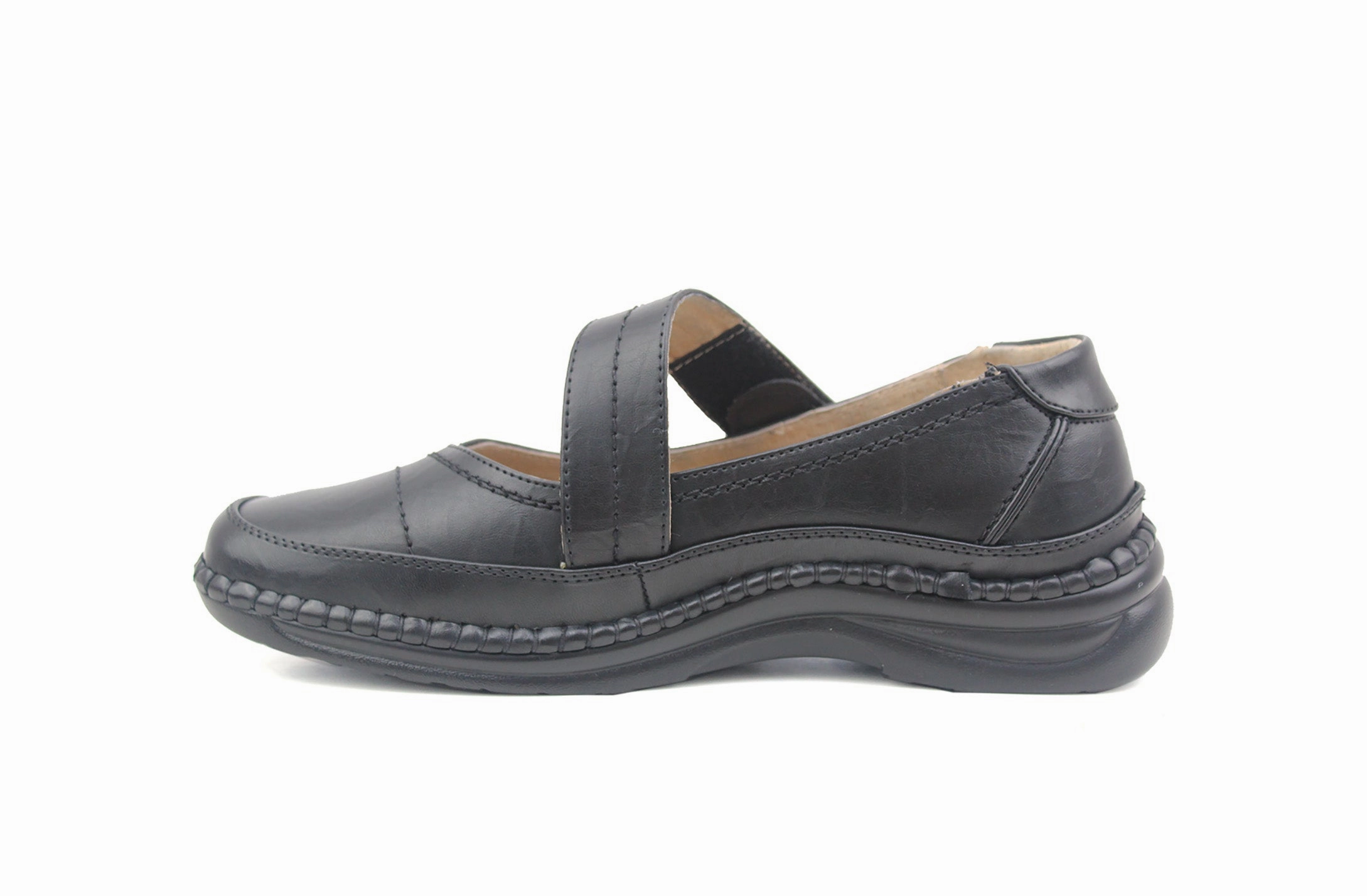 Ladies Nurse Office work UK Wide EEE Fit Touch Fasten Womens Casual Loafers Shoe Polo Club Loafers