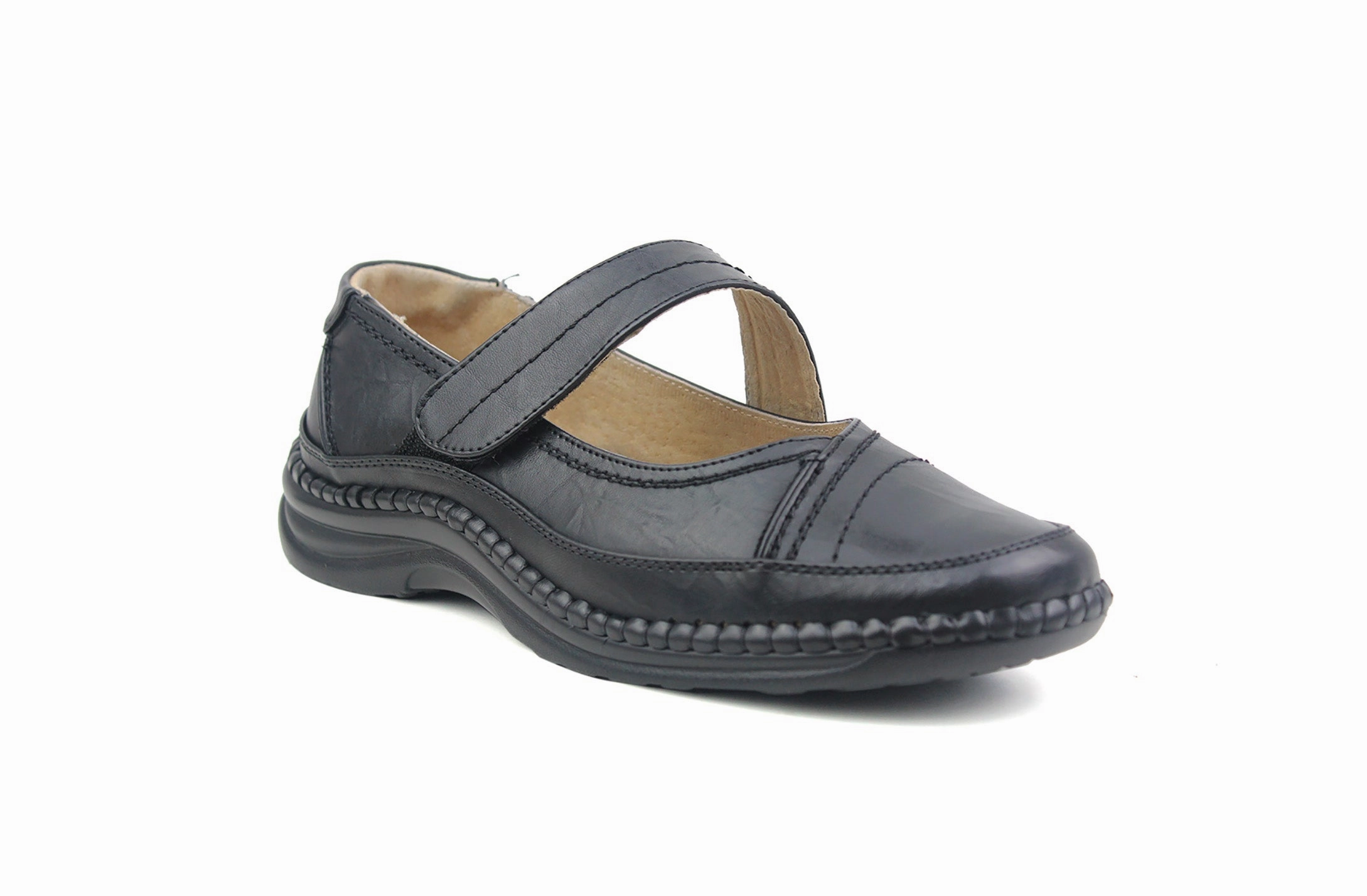 Tiger Loafers Ladies Nurse Office work UK Wide EEE Fit Touch Fasten Womens Casual Loafers Shoe