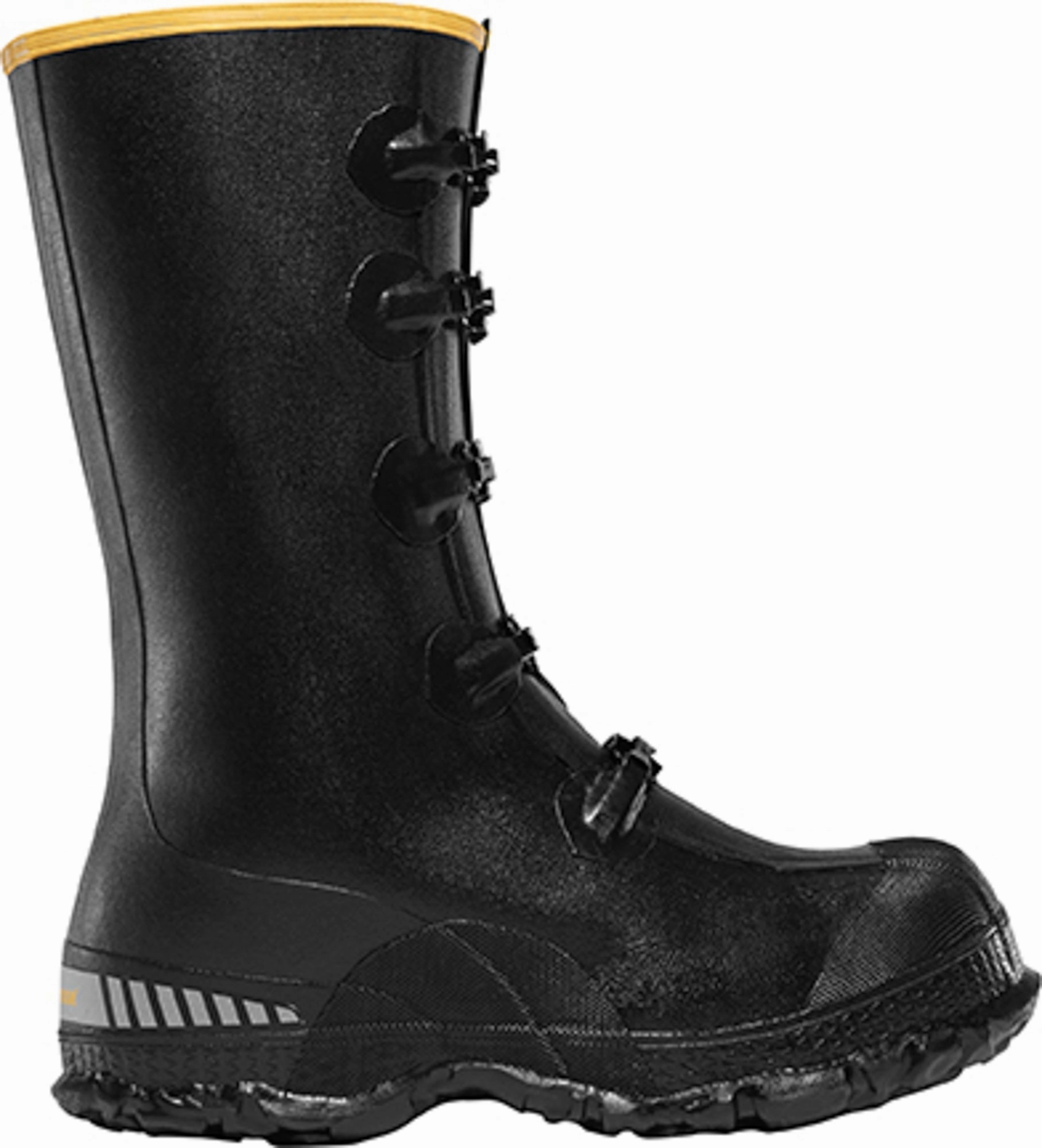 Lacrosse ZXT Buckle Wedge Mens Black Rubber 14in Work Overshoes Waterproof Shoes Cabinet