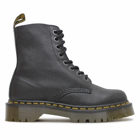 Dr. Martens 1460 Pascal Bex Pisa Leather Unisex Ankle Black Boots Jelly Ankle Boots