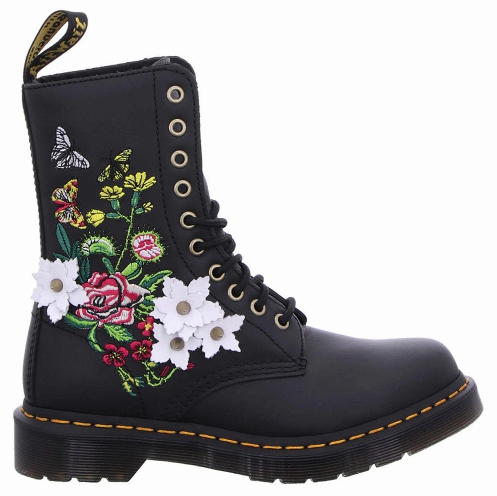 Toddler Snow Boots Dr. Martens 1490 Floral Bloom Nappa Leather Women's Mid-Calf Boots