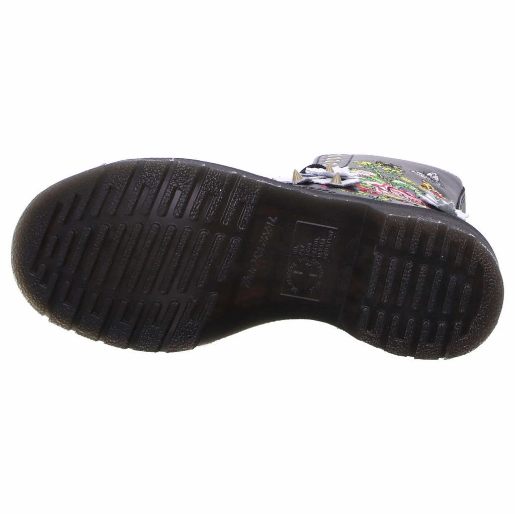 Ankle Boots With Heels Dr. Martens 1490 Floral Bloom Nappa Leather Women's Mid-Calf Boots