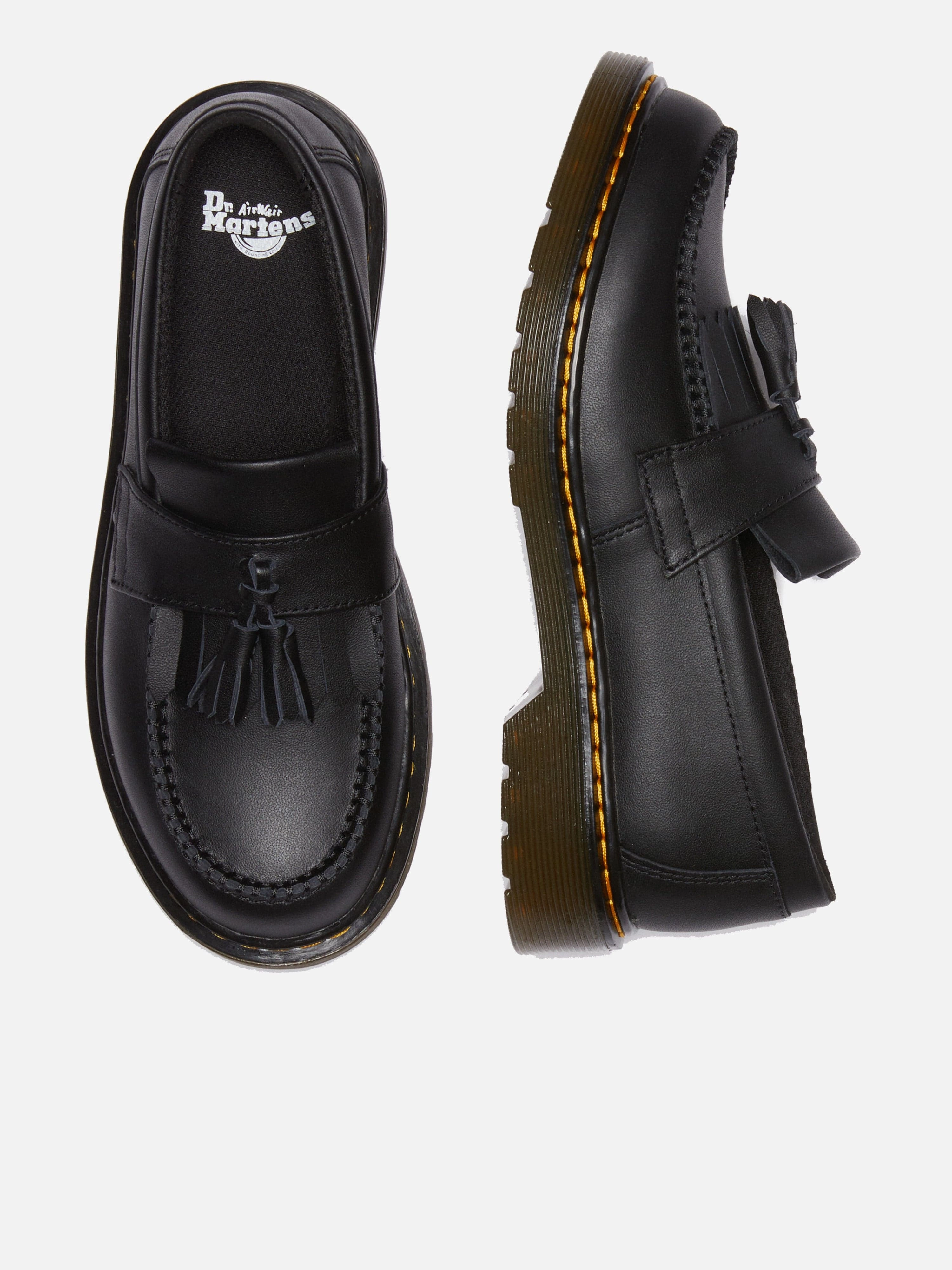 Gianvito Rossi Loafers Dr Martens Boys Adrian Leather Tassel Loafers in Black