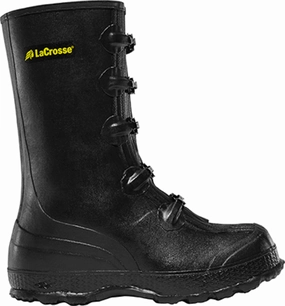 Lacrosse Z Series Mens Black Rubber 14in Work Overshoes Slip On Winter Shoes