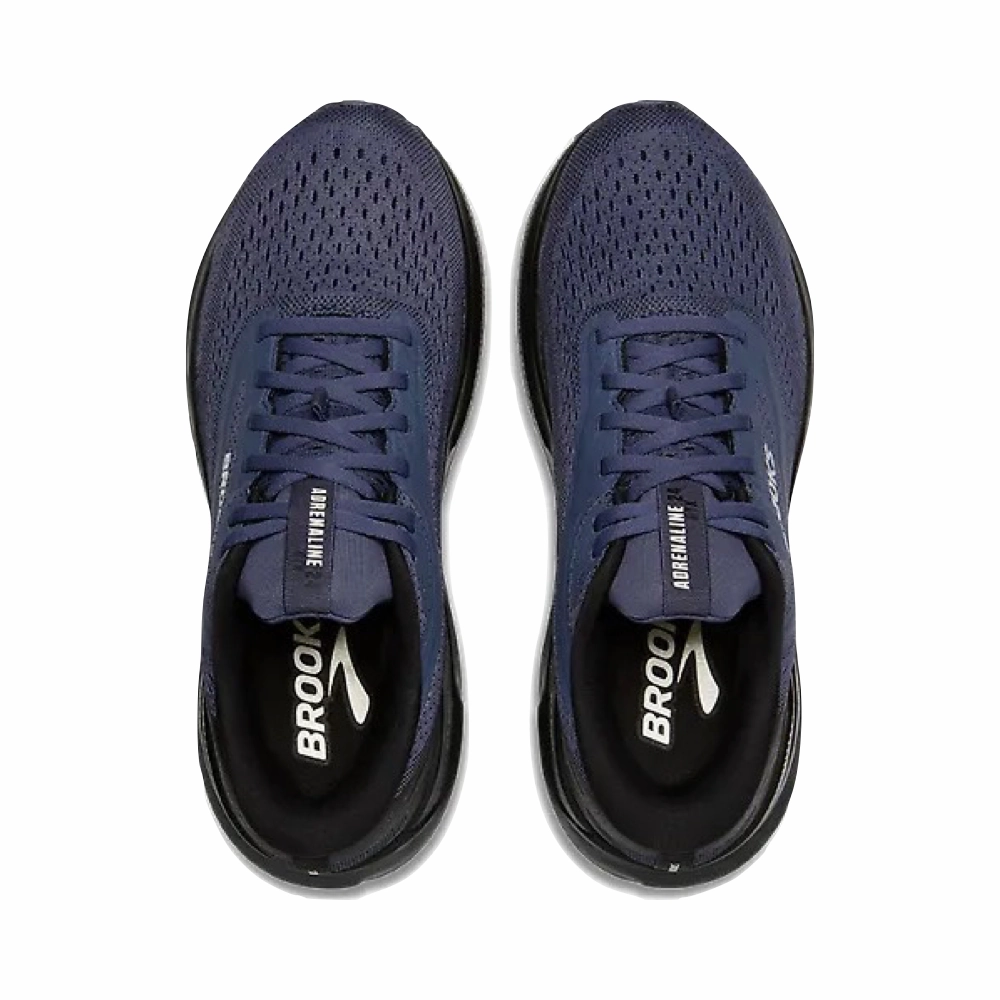 Slip Resistant Brooks Men's Adrenaline GTS 24 GTX Waterproof Sneaker in Black/Nightshadow/Coconut