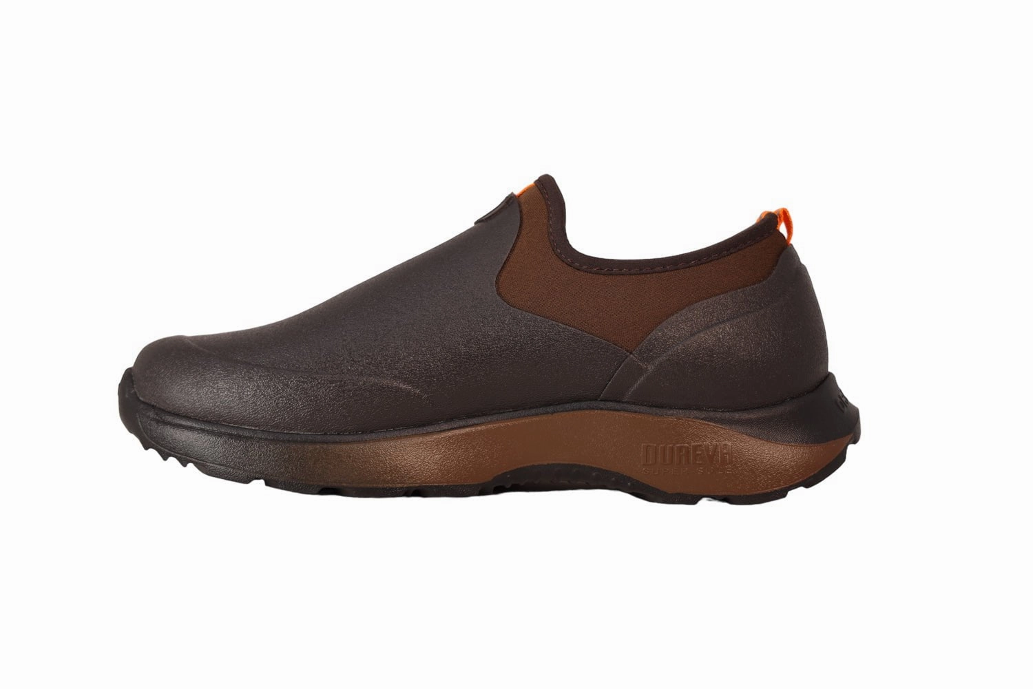 Dryshod Mens Evalusion Super Lightweight Brown Rubber Slip-On Shoes Outdoor Waterproof Shoe Storage