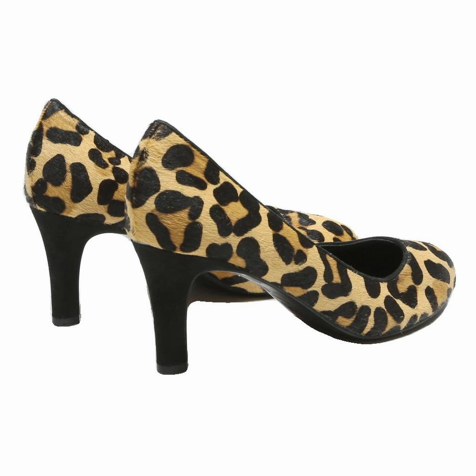 No Heel Knee High Boots DUNE Womens Leopard Print Court Heels Synthetic UK 6 Animal Lover Stylish