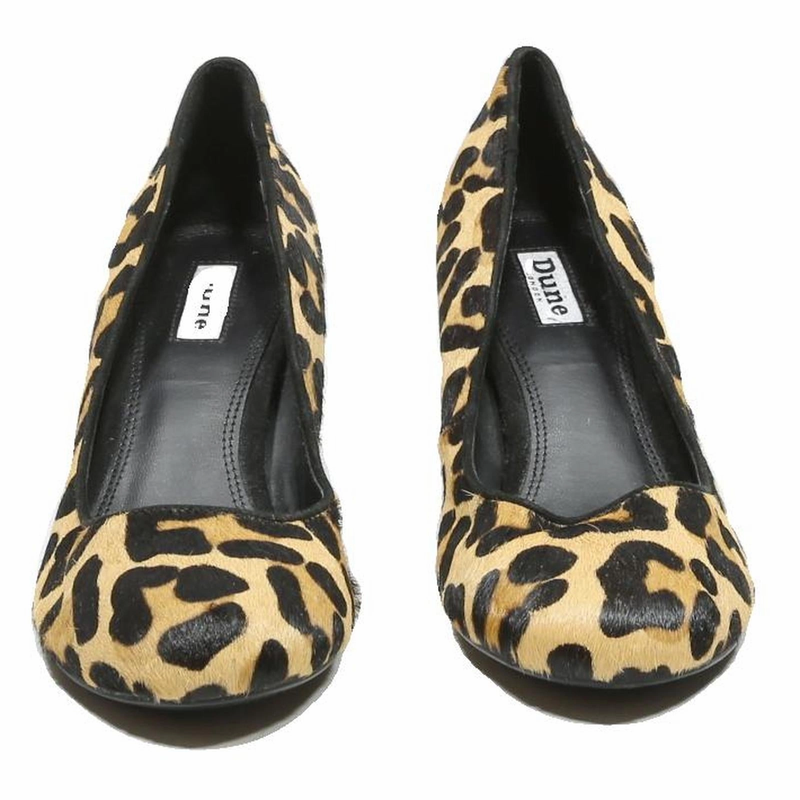 Heel Chuck Taylors DUNE Womens Leopard Print Court Heels Synthetic UK 6 Animal Lover Stylish
