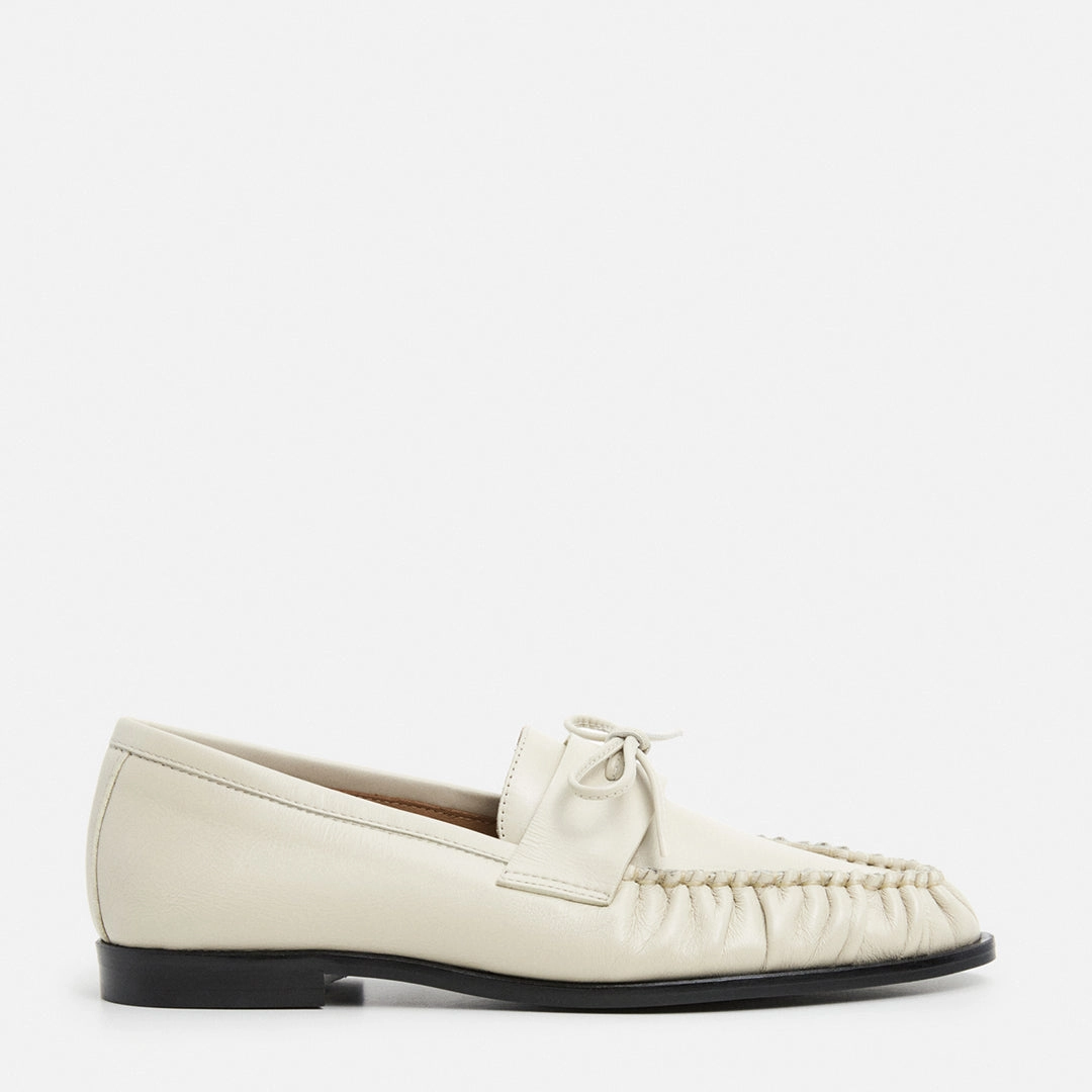 Dylan Leather Creme Nubuck Loafers