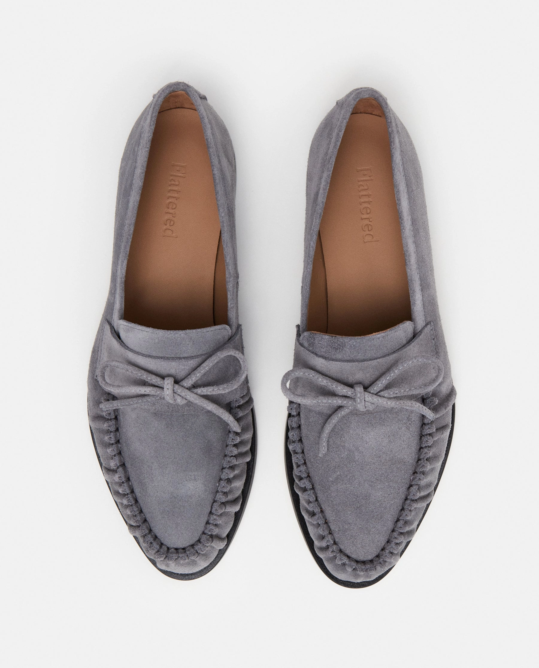 Laurs Loafers Dylan Suede Stone Grey