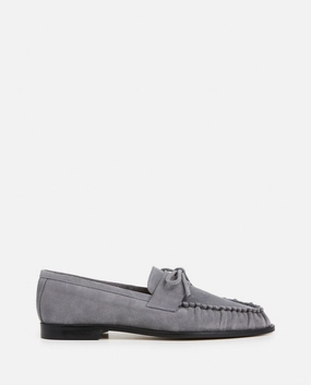 London Rag Loafers Dylan Suede Stone Grey