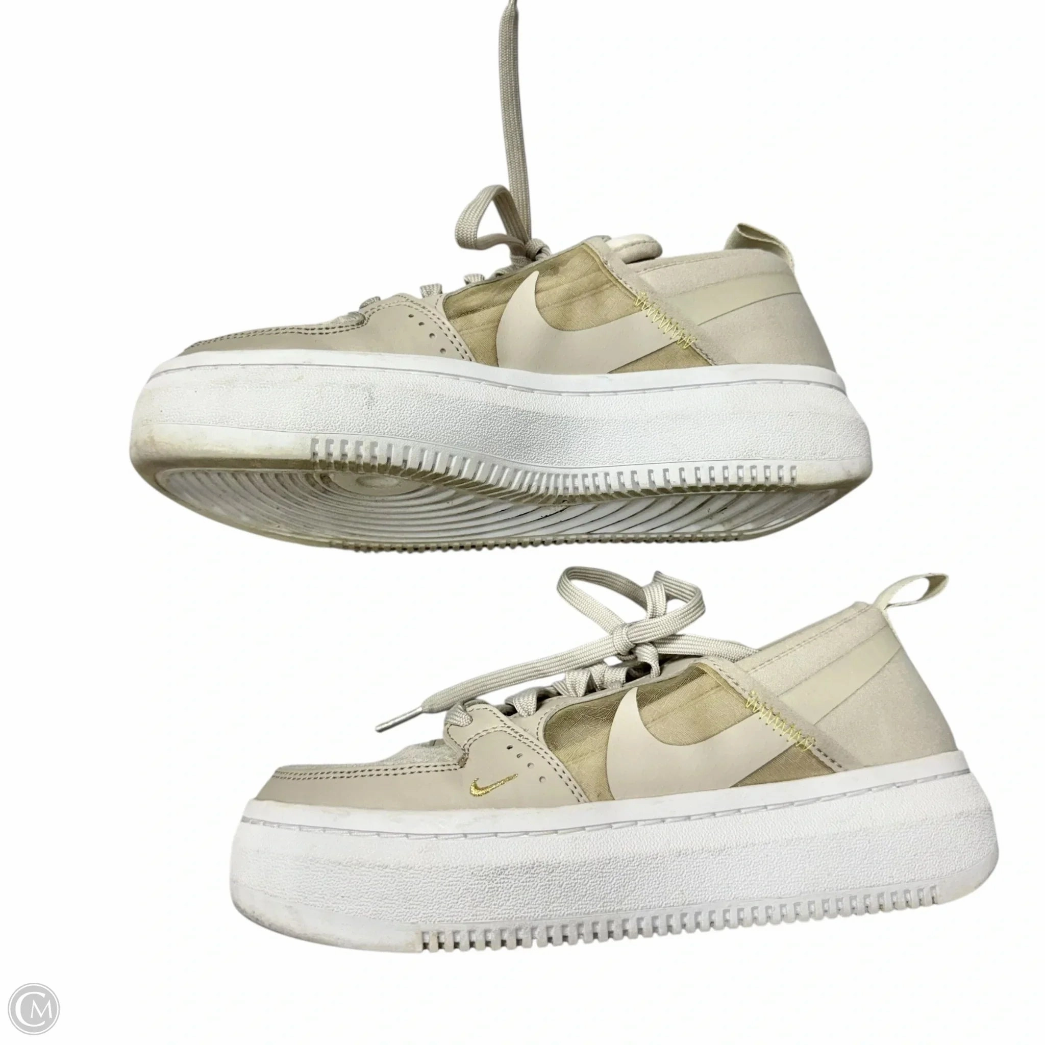 Shoes Sneakers By Nike In Cream, Size: 7.5 Nike Slipon Shoes