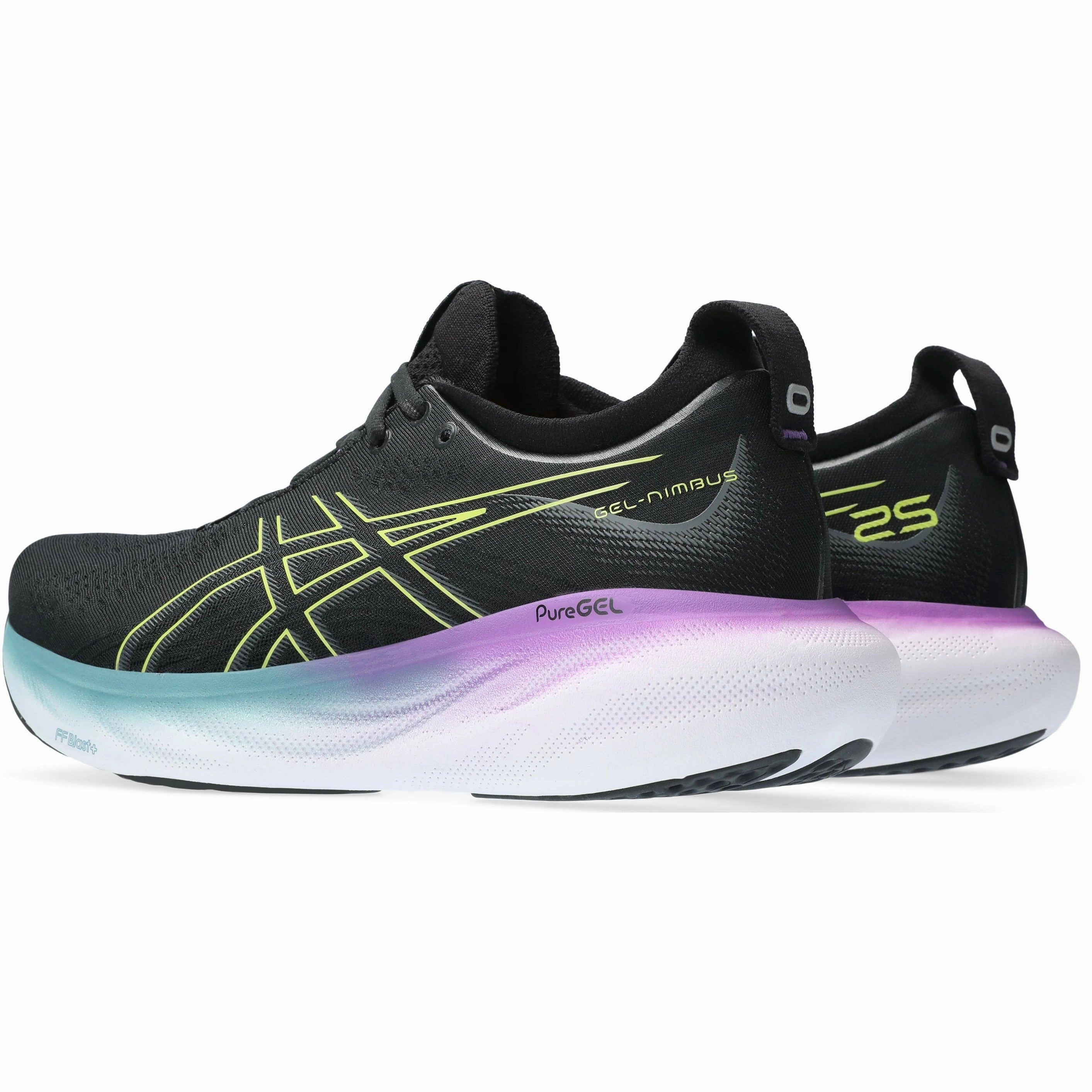 Asics Comfortable Work Shoes Asics Gel Nimbus 25 Womens Running Shoes - Black